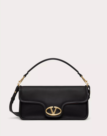 VALENTINO GARAVANI NAPPA LEATHER SHOULDER BAG